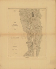 Cape Fear River - Reeves Pt. to Wilmington 1912 - Old Map Nautical Chart AC Harbors 425 - North Carolina