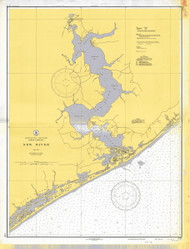 New River 1935 - Old Map Nautical Chart AC Harbors 777 - North Carolina