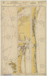 Gull Sail to Topsail Sound 1929 - Old Map Nautical Chart AC Harbors 3253 - North Carolina