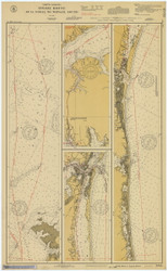 Gull Sail to Topsail Sound 1930 - Old Map Nautical Chart AC Harbors 3253 - North Carolina