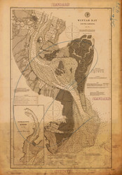 Winyah Bay 1896 - Old Map Nautical Chart AC Harbors 428 - South Carolina