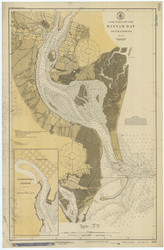 Winyah Bay 1924 - Old Map Nautical Chart AC Harbors 428 - South Carolina