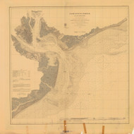 Charleston Harbor 1866 - Old Map Nautical Chart AC Harbors 431 - South Carolina