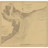 Charleston Harbor 1870 - Old Map Nautical Chart AC Harbors 431 - South Carolina