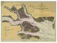 Bull and Combahee Rivers 1931 - Old Map Nautical Chart AC Harbors 435 - South Carolina