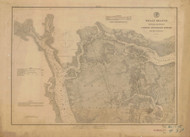 WhaleBranch 1876 - Old Map Nautical Chart AC Harbors 437 - South Carolina