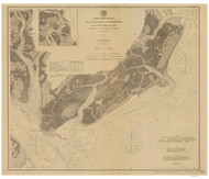 Beaufort River 1893 - Old Map Nautical Chart AC Harbors 438 - South Carolina