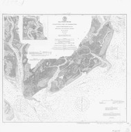 Beaufort River 1897 - Old Map Nautical Chart AC Harbors 438 - South Carolina