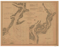 Calibogue Sound and Skull Creek 1879 - Old Map Nautical Chart AC Harbors 439 - South Carolina