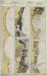 Midway Inlet to Charleston Harbor 1925 - Old Map Nautical Chart AC Harbors 3255 - South Carolina