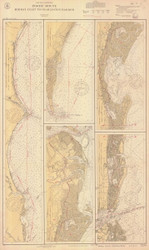 Midway Inlet to Charleston Harbor 1929 - Old Map Nautical Chart AC Harbors 3255 - South Carolina