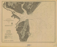 St. Catherines Sound 1867 - Old Map Nautical Chart AC Harbors 443 - Georgia