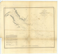 Doboy and Altamaha Sounds 1855 - Old Map Nautical Chart AC Harbors 446 - Georgia