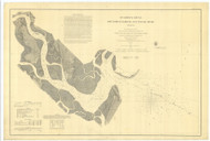 St. Andrews Sound 1862 - Old Map Nautical Chart AC Harbors 447 - Georgia