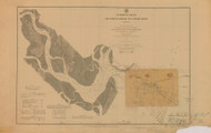 St. Andrews Sound 1878 - Old Map Nautical Chart AC Harbors 447 - Georgia
