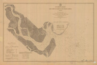 St. Andrews Sound 1888 - Old Map Nautical Chart AC Harbors 447 - Georgia