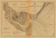 St. Andrews Sound 1901 - Old Map Nautical Chart AC Harbors 447 - Georgia