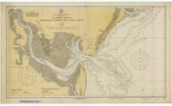 St. Andrews Sound 1926 - Old Map Nautical Chart AC Harbors 447 - Georgia