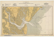 St. Andrews Sound 1937 - Old Map Nautical Chart AC Harbors 447 - Georgia
