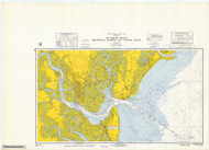 St. Andrews Sound 1966 - Old Map Nautical Chart AC Harbors 447 - Georgia
