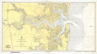 St. Andrews Sound 1938 - Old Map Nautical Chart AC Harbors 448 - Georgia