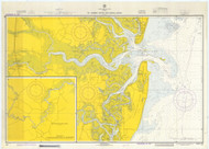 St. Andrews Sound 1972 - Old Map Nautical Chart AC Harbors 448 - Georgia