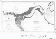 Raritan River Raritan Bay to New Brunswick 1890 A - Old Map Nautical Chart AC Harbors 375 - New Jersey