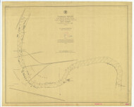 Passaic River from Morris Turnpike Bridge to and including City Front of Newark 1871 - Old Map Nautical Chart AC Harbors 565 - New Jersey