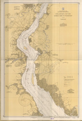 Delaware River Bombay Hook to Wilmington 1934 - Old Map Nautical Chart AC Harbors 294 - New Jersey
