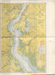 Delaware River Bombay Hook to Wilmington 1935 - Old Map Nautical Chart AC Harbors 294 - New Jersey