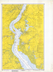 Delaware River Bombay Hook to Wilmington 1969 - Old Map Nautical Chart AC Harbors 294 - New Jersey