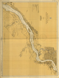 Delaware River Wilmington to Philadelphia 1925 - Old Map Nautical Chart AC Harbors 295 - New Jersey