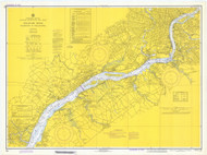 Delaware River Wilmington to Philadelphia 1973 - Old Map Nautical Chart AC Harbors 295 - New Jersey