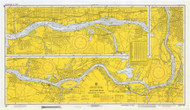 Delaware River Philadelphia to Trenton 1972 - Old Map Nautical Chart AC Harbors 296 - New Jersey