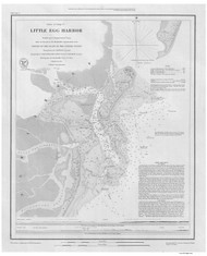 Little Egg Harbor 1874 - Old Map Nautical Chart AC Harbors 373 - New Jersey