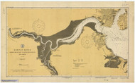Raritan River Raritan Bay to New Brunswick 1924 - Old Map Nautical Chart AC Harbors 375 - New Jersey