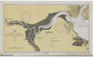 Raritan River Raritan Bay to New Brunswick 1929 - Old Map Nautical Chart AC Harbors 375 - New Jersey