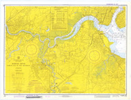 Raritan River Raritan Bay to New Brunswick 1972 - Old Map Nautical Chart AC Harbors 375 - New Jersey