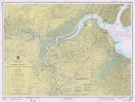 Raritan River Raritan Bay to New Brunswick 1977 - Old Map Nautical Chart AC Harbors 375 - New Jersey