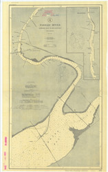 Passaic River Newark Bay to Belleville 1906 - Old Map Nautical Chart AC Harbors 565 - New Jersey