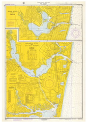 Shark River, Manasquan River, and Bay Head Harbor 1972 - Old Map Nautical Chart AC Harbors 795 - New Jersey