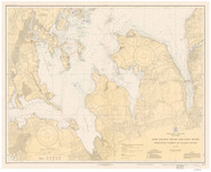Hempstead Harbor to Tallman Island 1934 - Old Map Nautical Chart AC Harbors 223 - New York