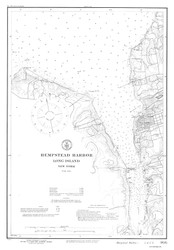Hempstead Harbor 1919 - Old Map Nautical Chart AC Harbors 366 - New York