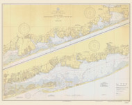 Shinnecock Bay to Great South Bay 1938 - Old Map Nautical Chart AC Harbors 578 - New York