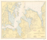 Hempstead Harbor to Tallman Island 1944 - Old Map Nautical Chart AC Harbors 223 - New York