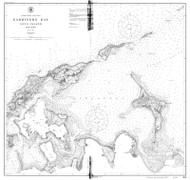 Gardiners Bay 1913 - Old Map Nautical Chart AC Harbors 298 - New York