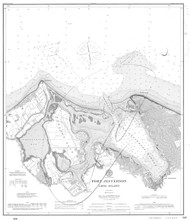 Port Jefferson 1895 B - Old Map Nautical Chart AC Harbors 361 - New York