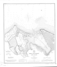 Port Jefferson 1895 C - Old Map Nautical Chart AC Harbors 361 - New York