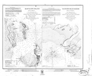 Hart & City Island & Sachem's Head Harbor 1851 - Old Map Nautical Chart AC Harbors 361 - New York