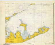 Block Island Sound and Gardiners Bay 1967 - Old Map Nautical Chart AC Harbors 362 - New York